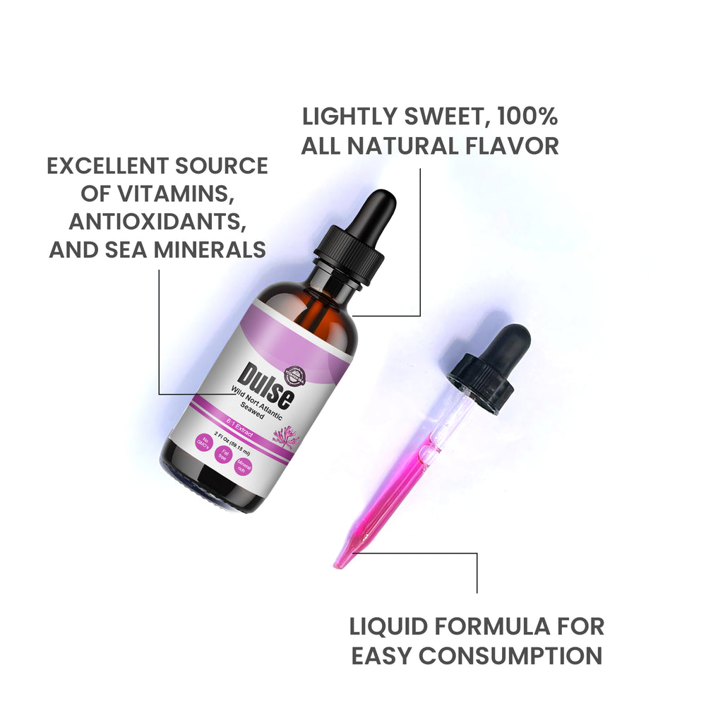 Atlantic Dulse Seaweed Extract Supplements Drops - 60ml (2Fl oz) Pack of 2